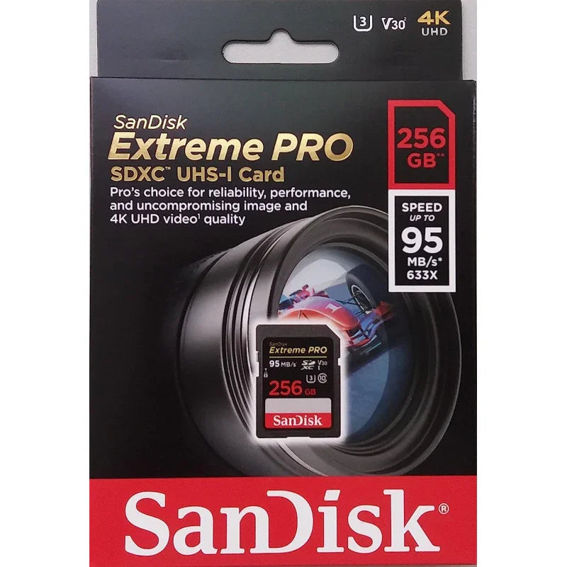 Sandisk 256Gb Extreme Pro Sdxc Memory Card Up To 95 Mb/S, Class 10, U3, V30-Sdsdxxg-256G-Gn4In - eBuy UAE